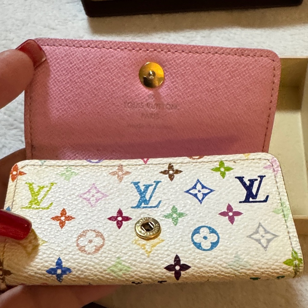 Louis Vuitton pink Murakami Multicolor Monogram 🔑 holder with box - Picture 6 of 15